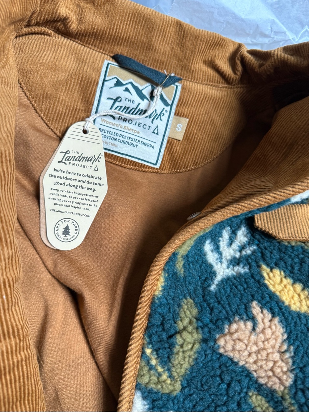 The Landmark Project Haven Women's Full Snap Sherpa Jacket Small Sm NWT - Picture 7 of 8